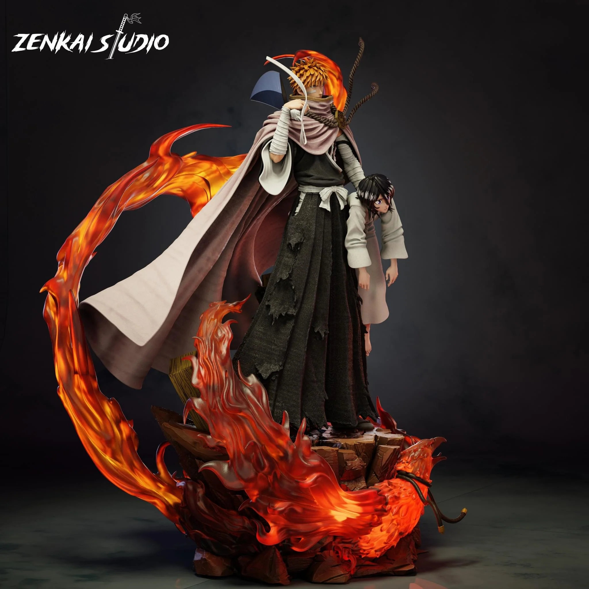 Bleach – Ichigo Kurosaki & Rukia Kuchiki | 1:6 Resin Statue | von Zenkai Studio - Image 4
