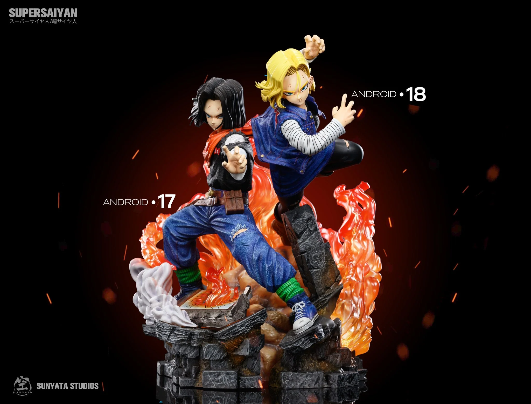 Dragon Ball - Android 17 & 18 | 1:6 Resin Statue | von Sunyata Studio - Image 8