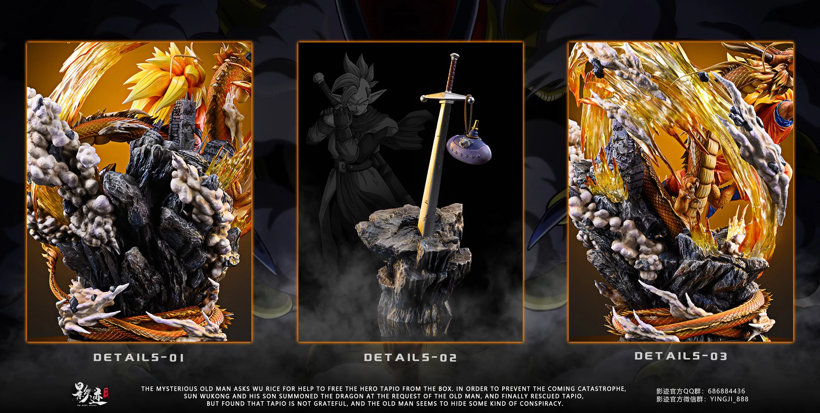 Dragon Ball - Son Goku SSJ3 | 1:4 Resin Statue | von DIM Studio - Image 11
