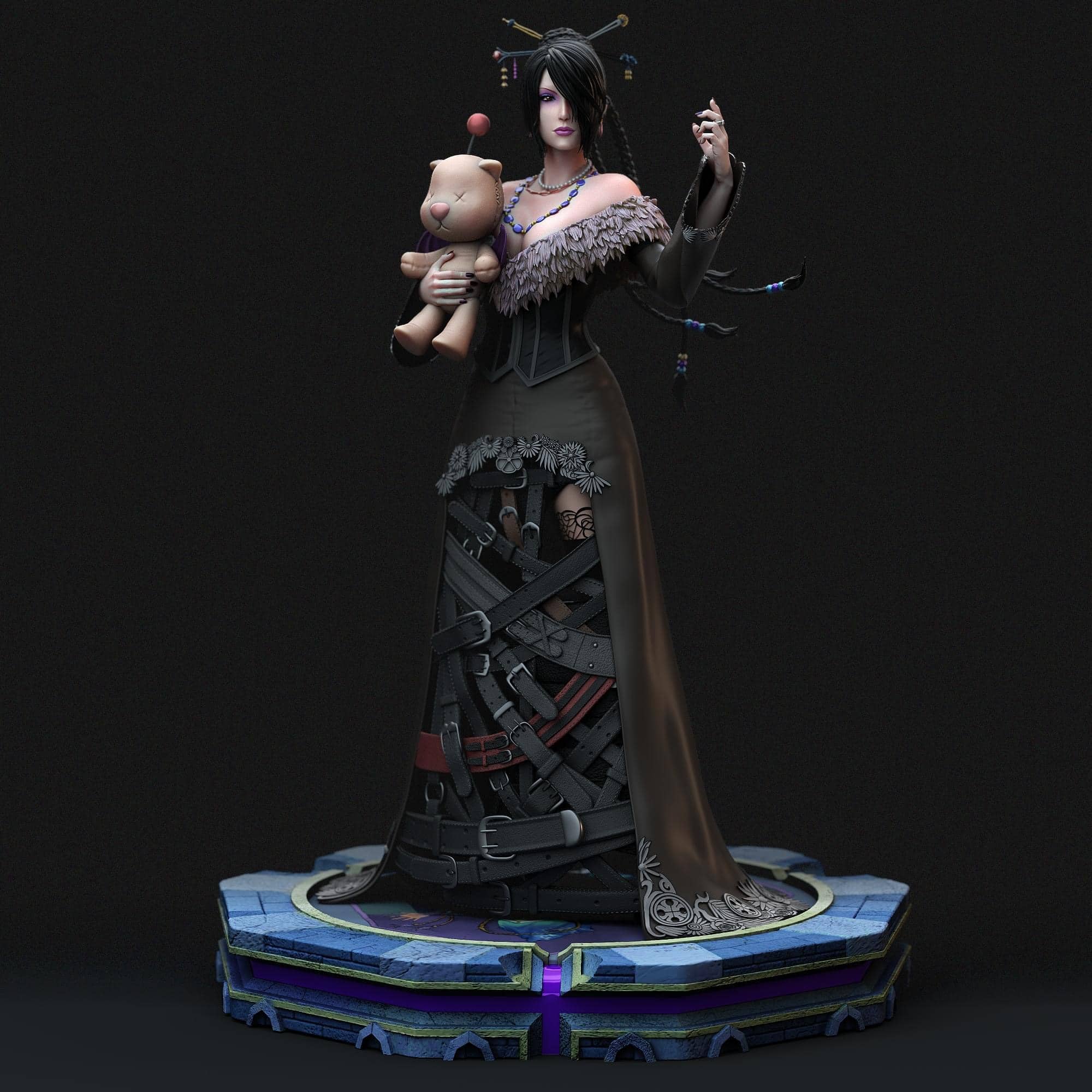 Final Fantasy - Lulu & Shiva | 1:4 Resin Statue | von Solar Studio - Image 3