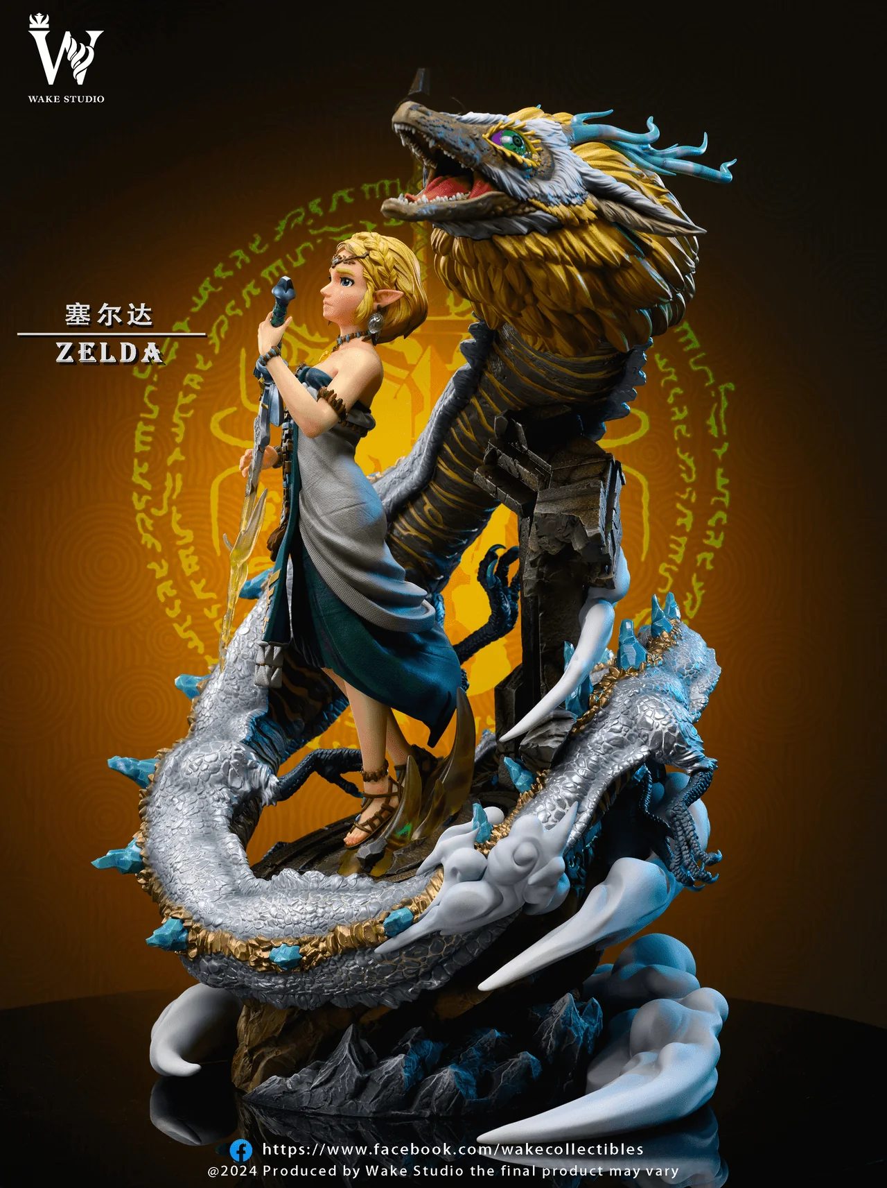 Legend of Zelda - Princess Zelda & Dragon | 1:4 Resin Statue | von Wake Studio - Image 3