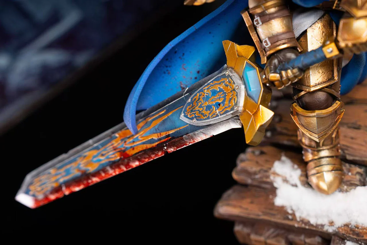 Warcraft - Human Field Marshall vs. Tauren Warlord | 1:8 Resin Statue | by Laughing Skull Studio - Image 5
